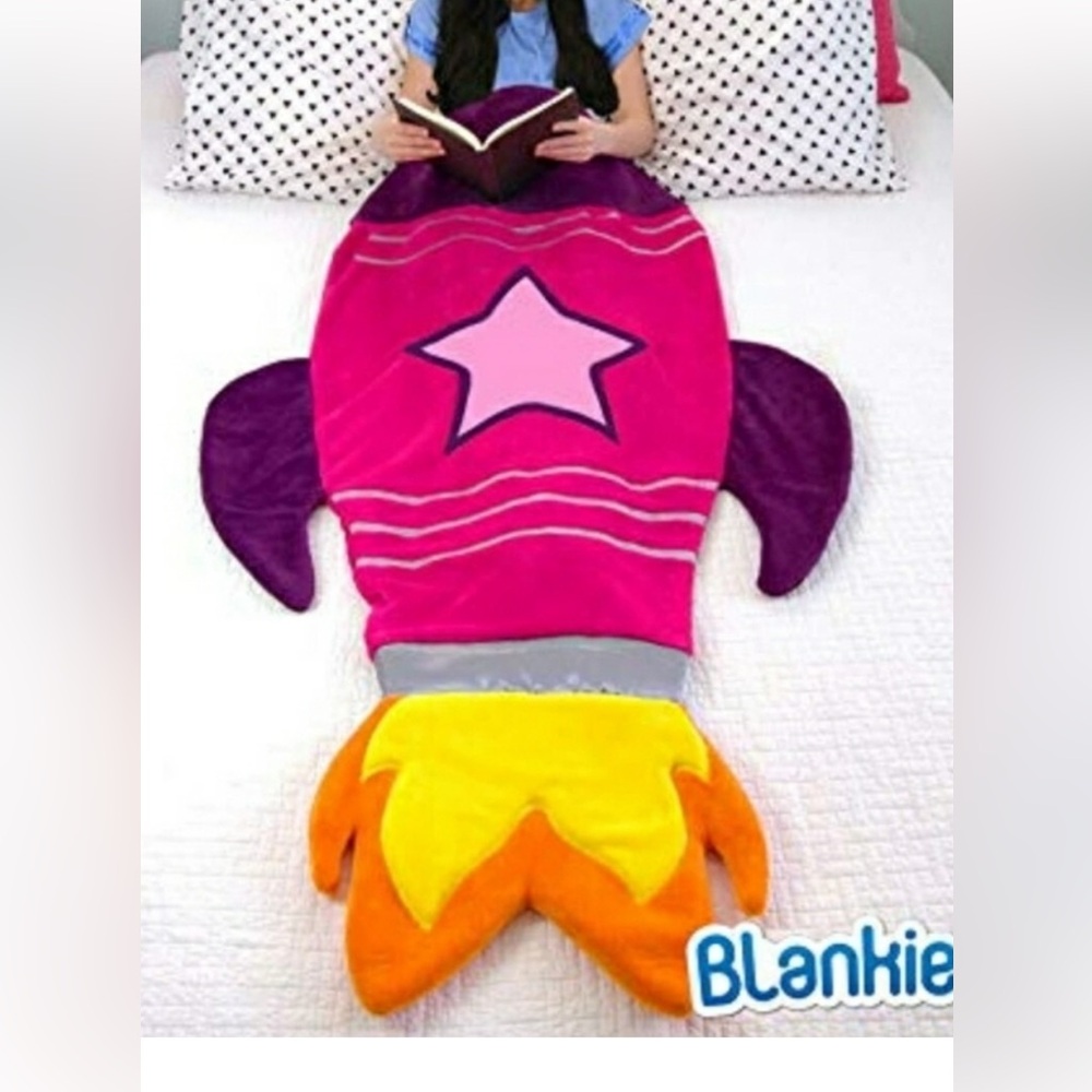 Blankie Tails Pink Rocket Snuggle Blanket
